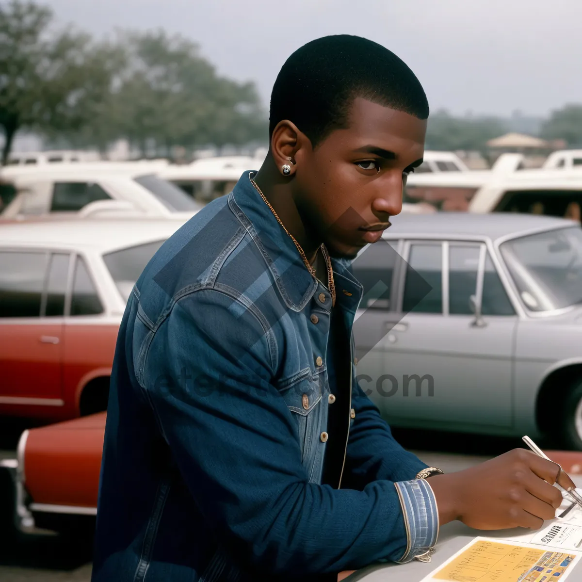 Picture of Successful Student in Office with Laptop