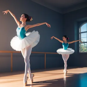 Ballet Beauty Strikes a Pose in Studio