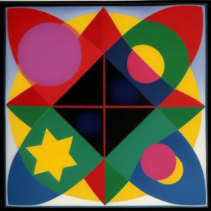 Patriotic Art: Colorful Flag Symbolizing National Identity