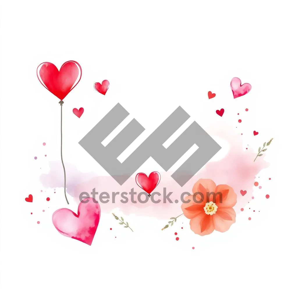 Picture of Floral Heart Greeting Card Design