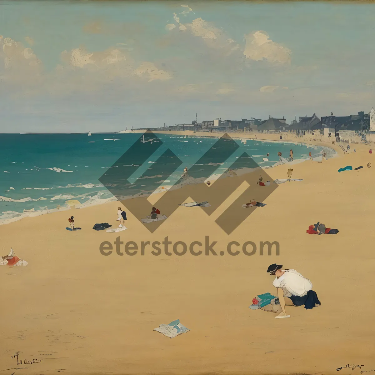 Picture of Serene Beach Bliss - Turquoise Waters, Sandy Shores