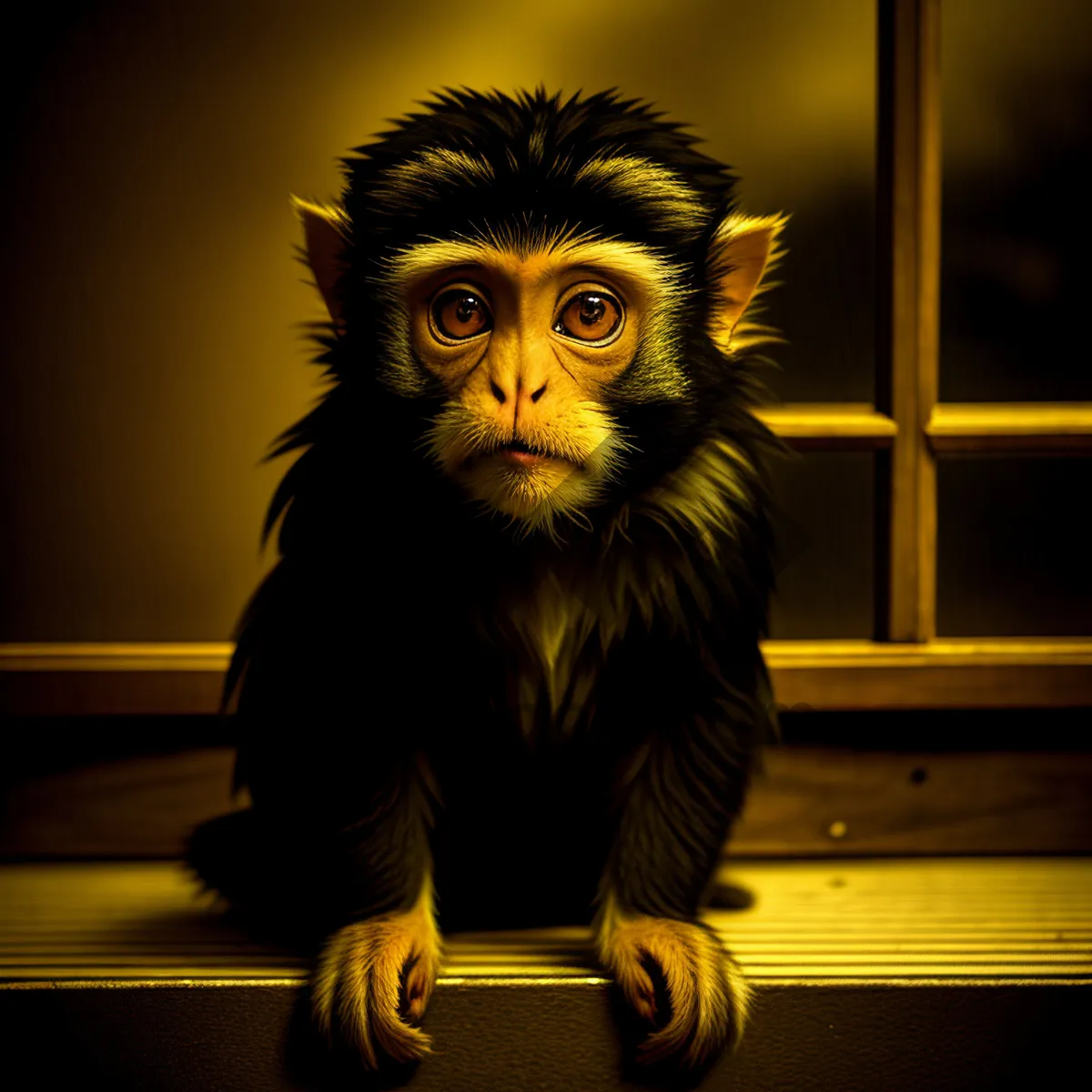 Picture of Wildlife Mammal with Cute Eyes - Monkey