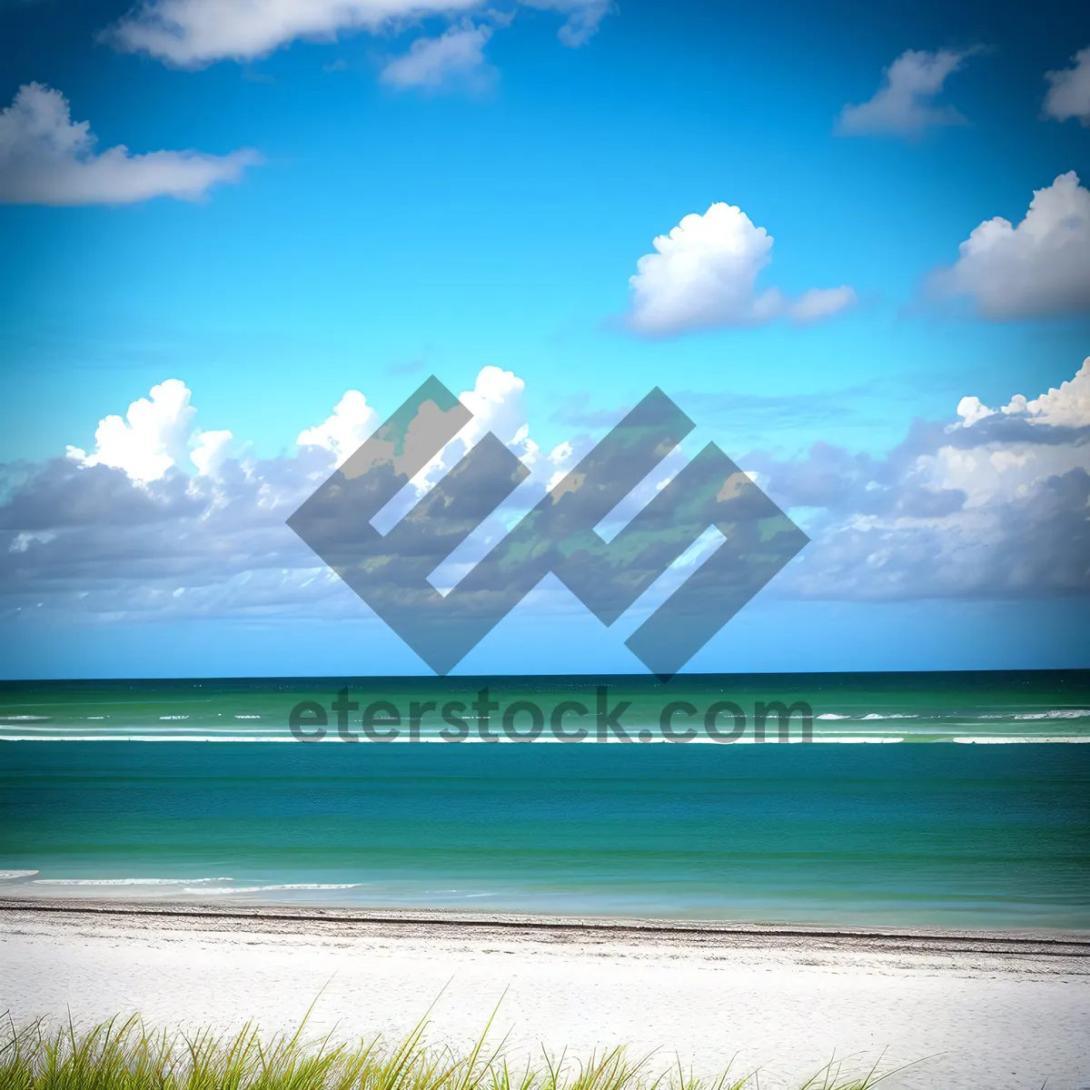 Picture of Serene Tropical Sunset over Turquoise Splash