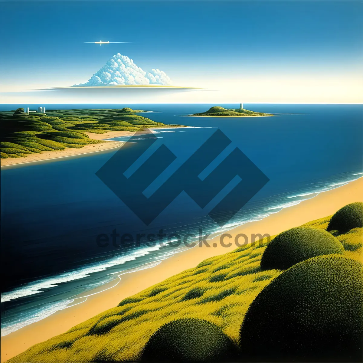 Picture of Serenity at Sunset: Tropical Beach Oasis