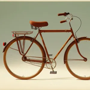 Two riders on tandem bicycle enjoying scenic ride