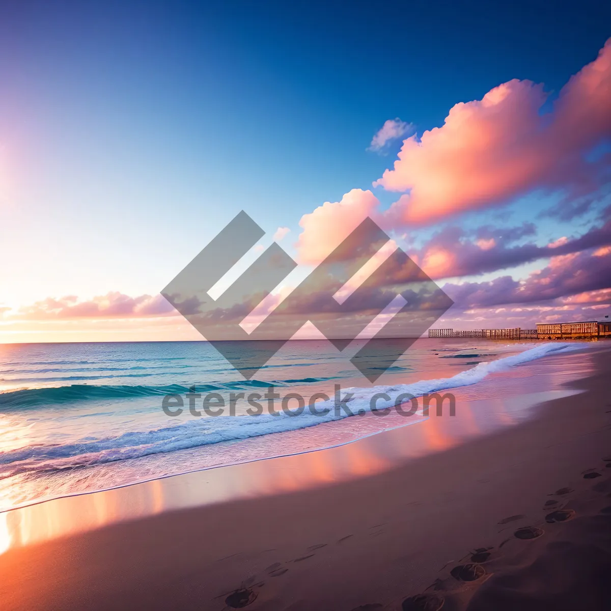 Picture of Serene Sunset Seaside Bliss