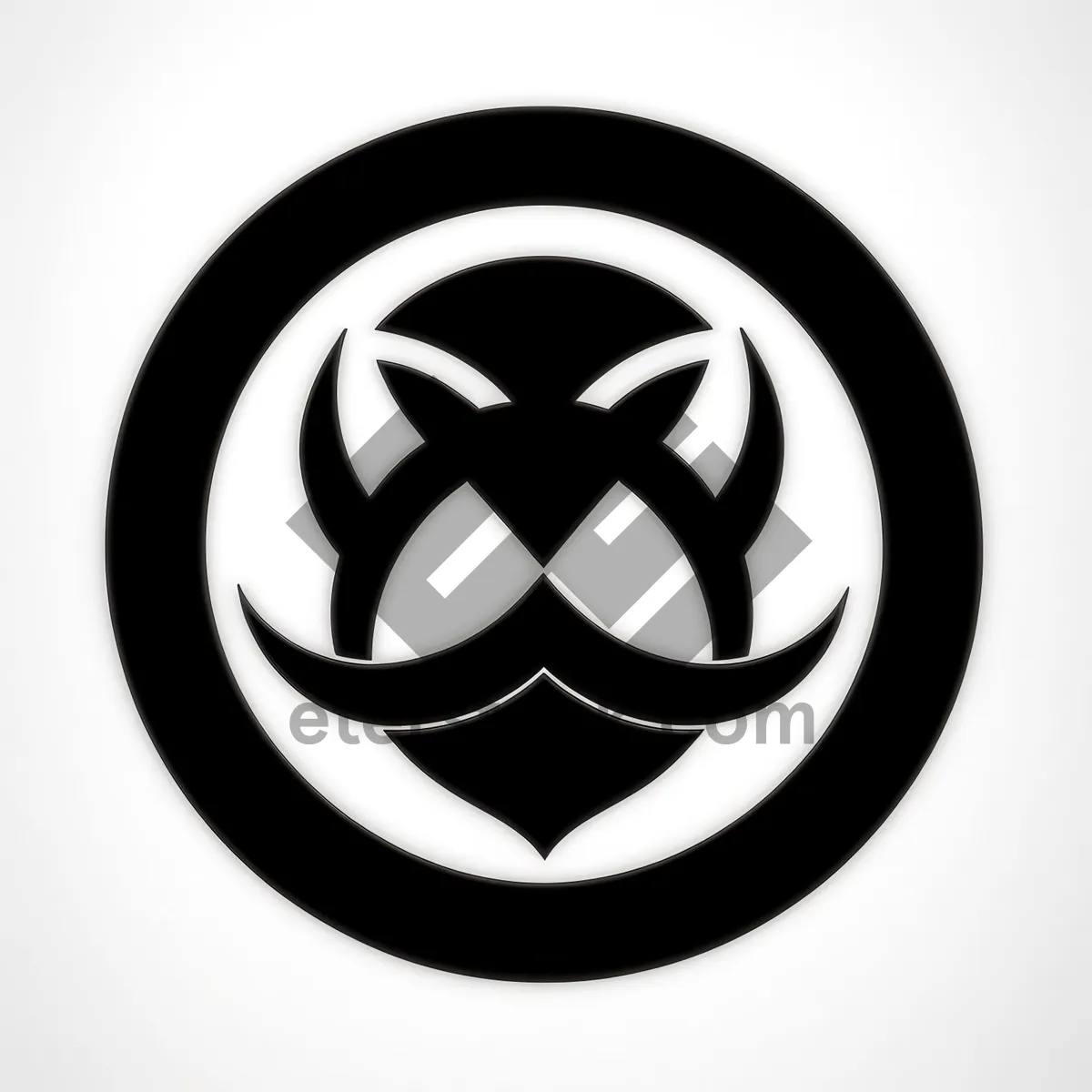 Picture of Black Glossy Hazard Sign Button