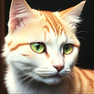 Curious Kitty with Adorable Eyes and Fluffy Fur