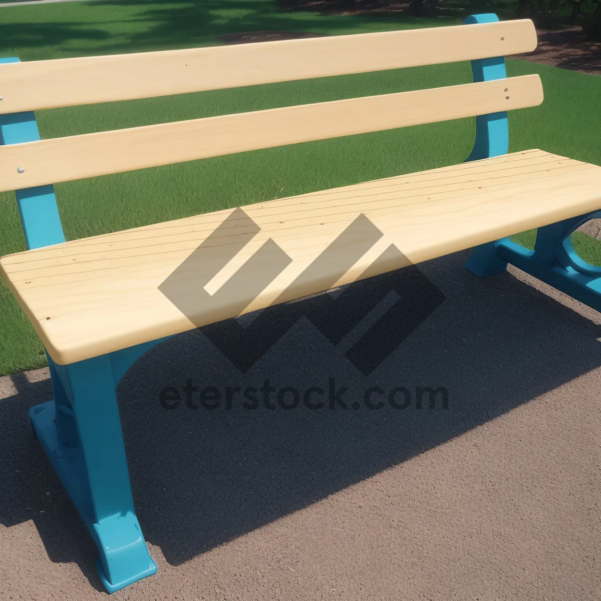 Picture of Wooden Park Bench Seat