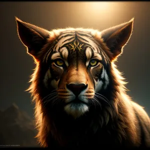 Majestic Wild Tiger, The Fierce Predator