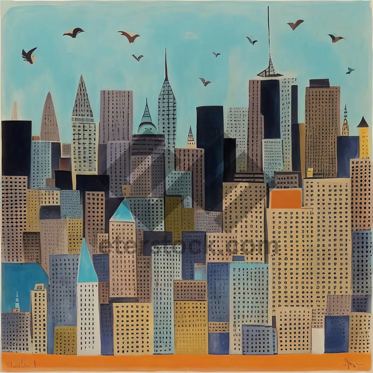 Picture of City Skyline Puzzle: Modern Architecture Crossword