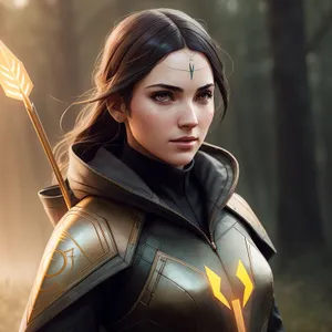 Smiling Brunette Fashion Model with Cover Girl Hair