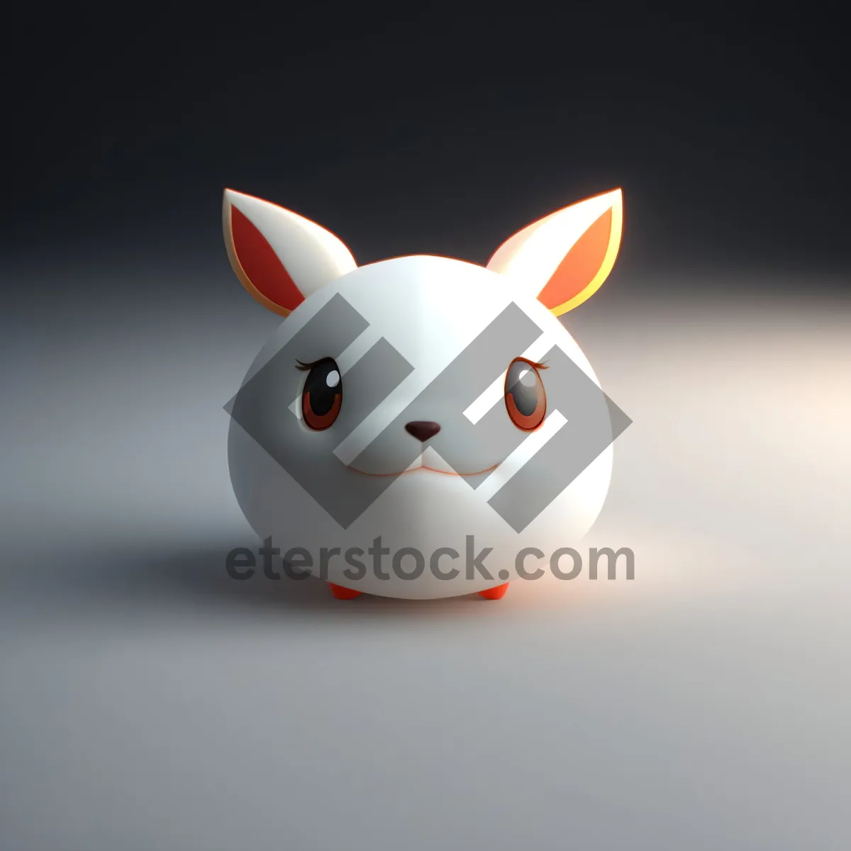 Picture of Cartoon Piggy Bank with Money Saving