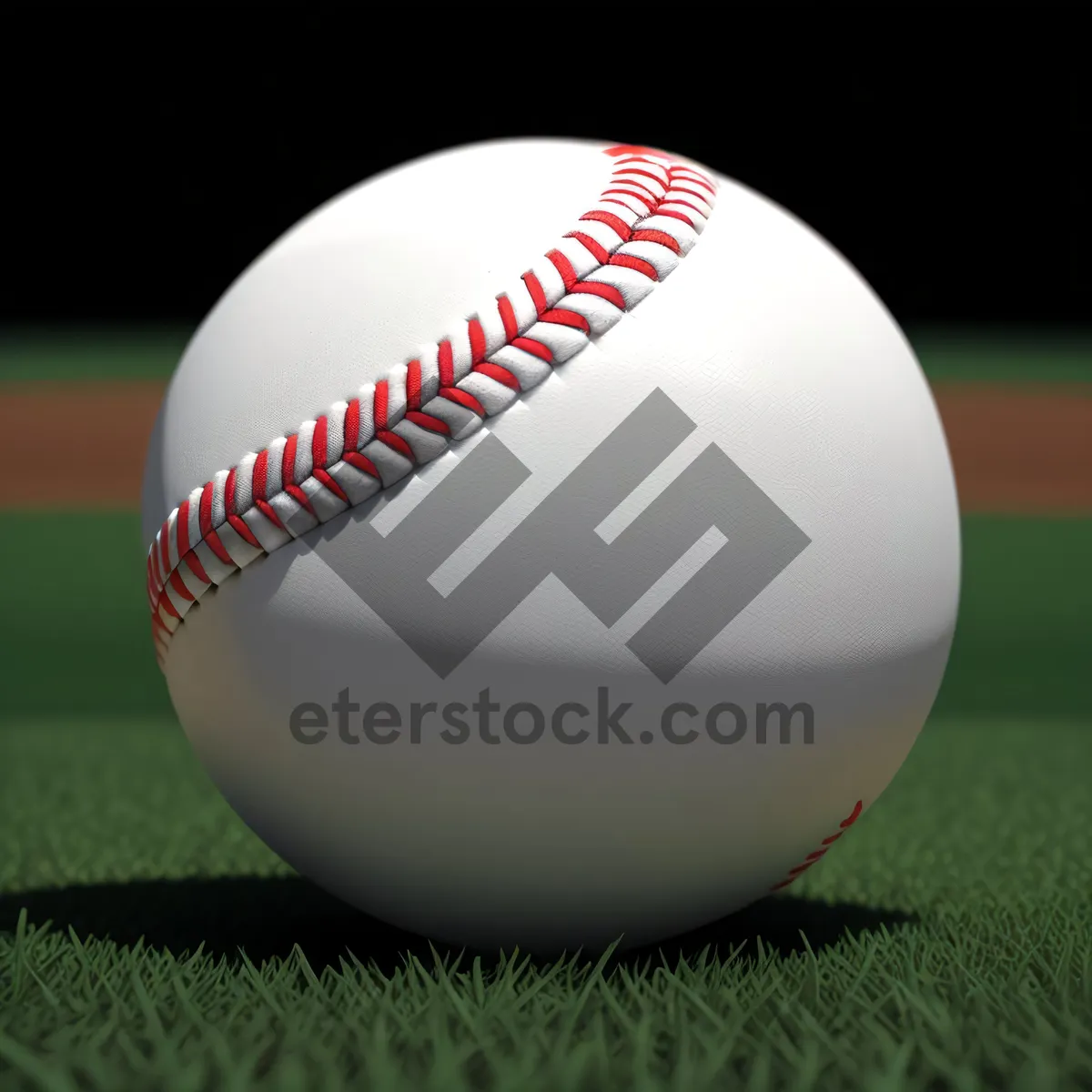Picture of Baseball Equipment on Green Grass