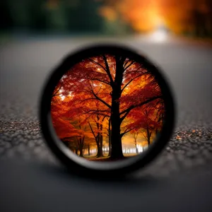 Reflective Car Mirror with Reflector
