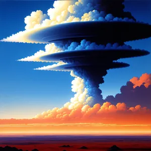 Vibrant Sunrise Over Scenic Landscape