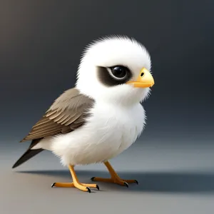 Fluffy Yellow Easter Chick - Adorable Baby Bird