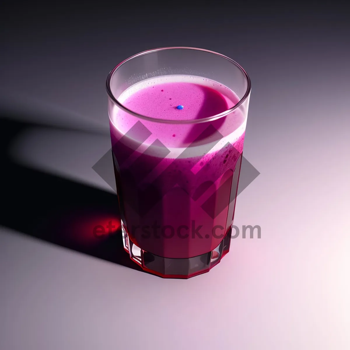 Picture of Refreshing Vodka Fruit Cocktail in Transparent Glass