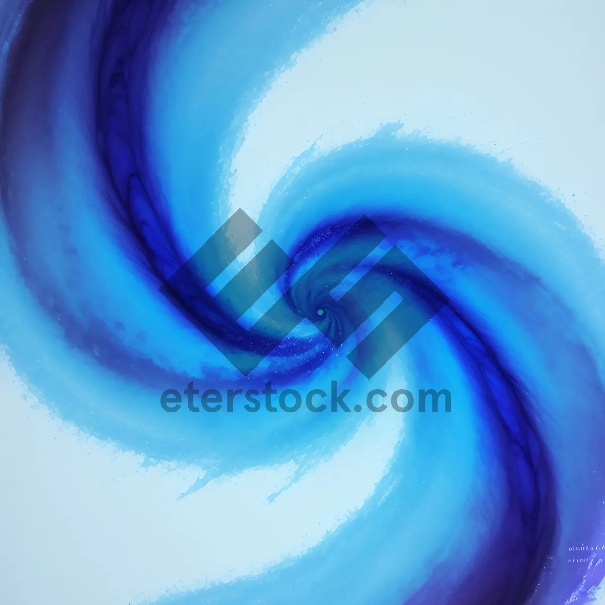 Picture of Colorful Spiral Motion Watercolor Art