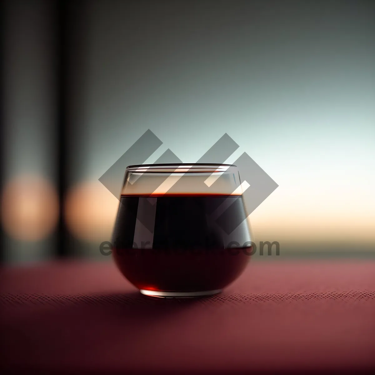 Picture of Glass of Wine Icon: Elegant Alcoholic Beverage Design