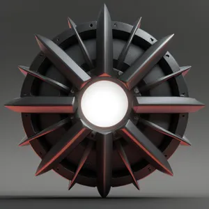 Rotating Star Impeller Blade: Mechanism Symbol Device
