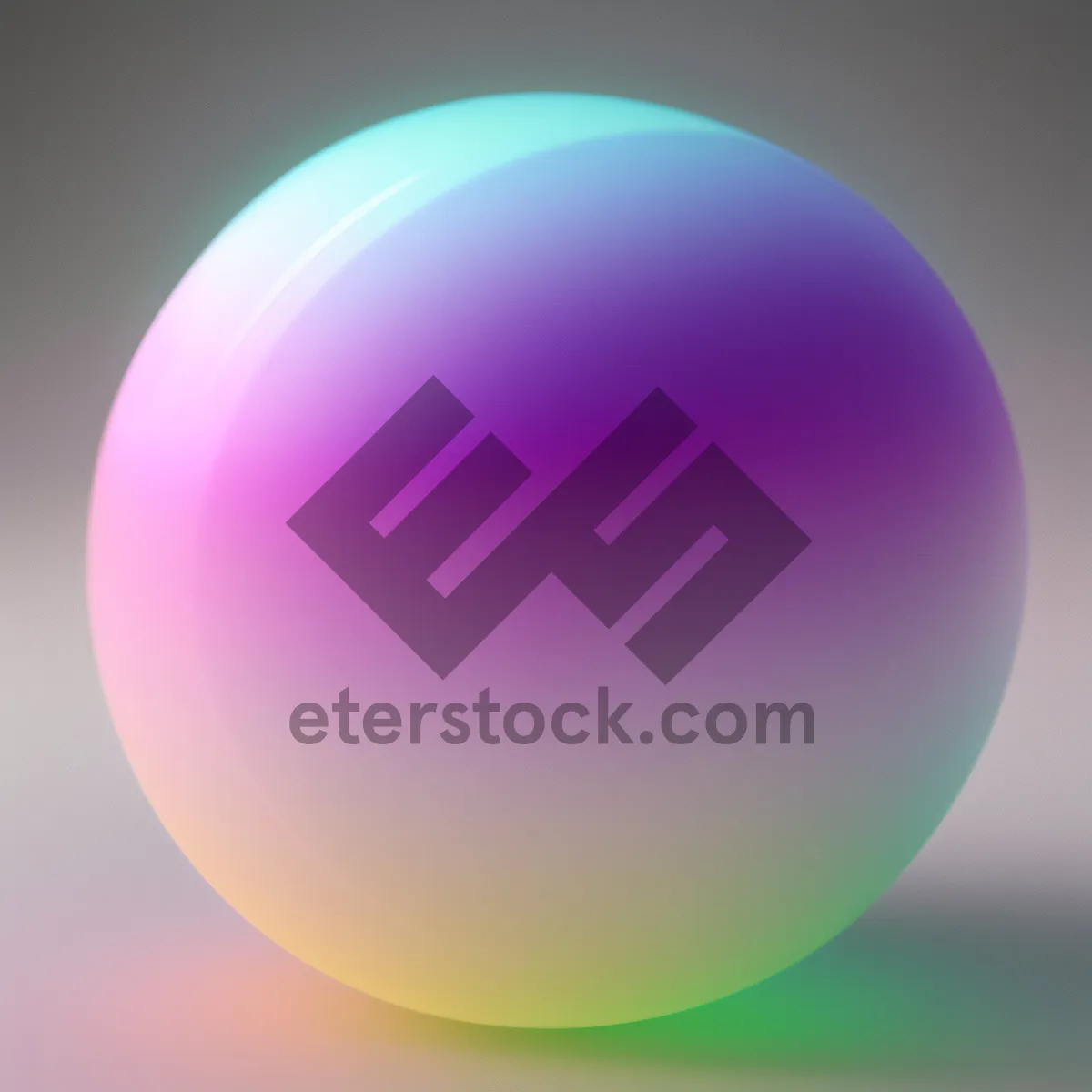 Picture of Colorful Shiny Glass Sphere Button