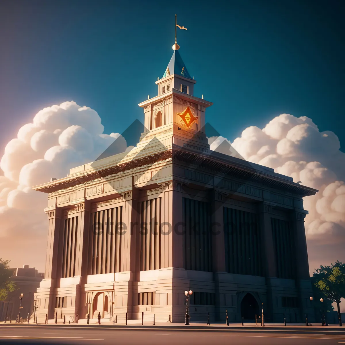 Picture of Skyline Cathedral: Iconic Government Building in Historic City