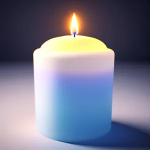 Flame of Illumination: A Decorative Candle Burning
