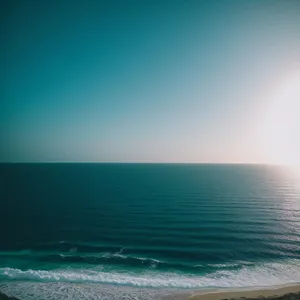 Tranquil Sunset on Tropical Beach
