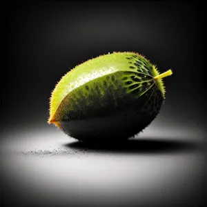 Fresh Kiwi Fruit on Tennis Ball