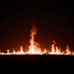 Flaming Inferno: Fierce Heat and Fiery Energy