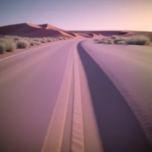 Speeding Through Desert Dunes: A Serene Motion