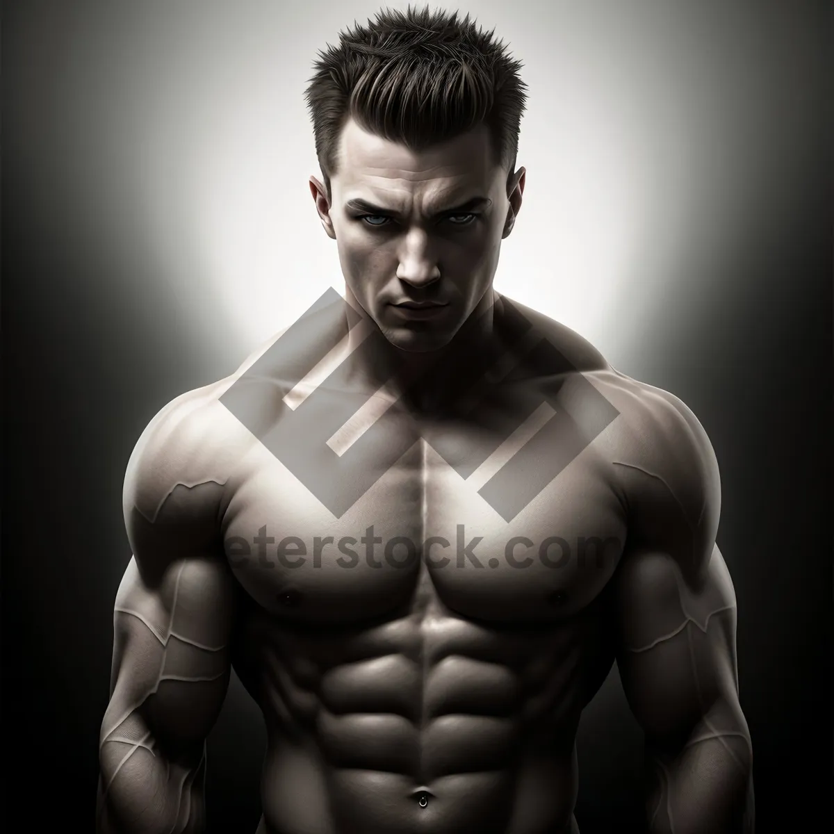 Picture of Strong and Sexy Male Bodybuilder Pose