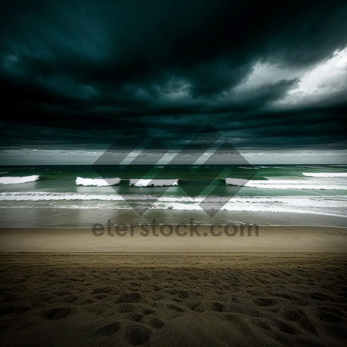 Picture of Serenity at Sunrise: Tropical Coastline Reflection