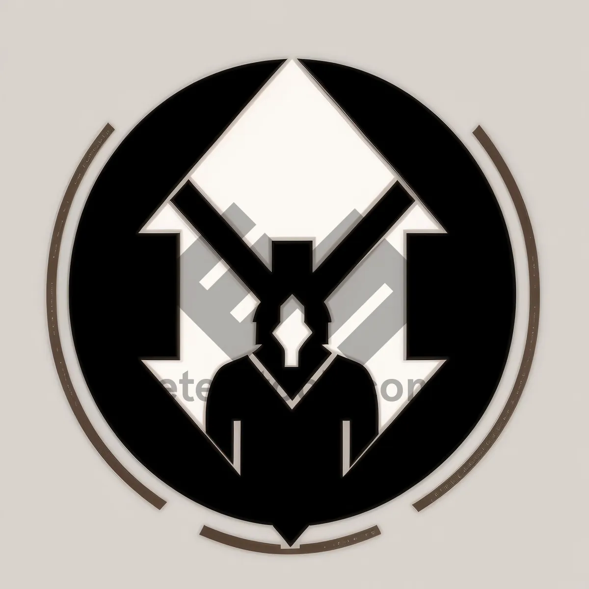 Picture of Glossy Round Button Set with Black Icons