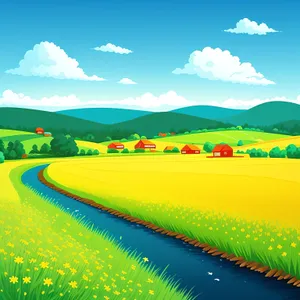 Stunning Golf Course Landscape Under Sunny Skies