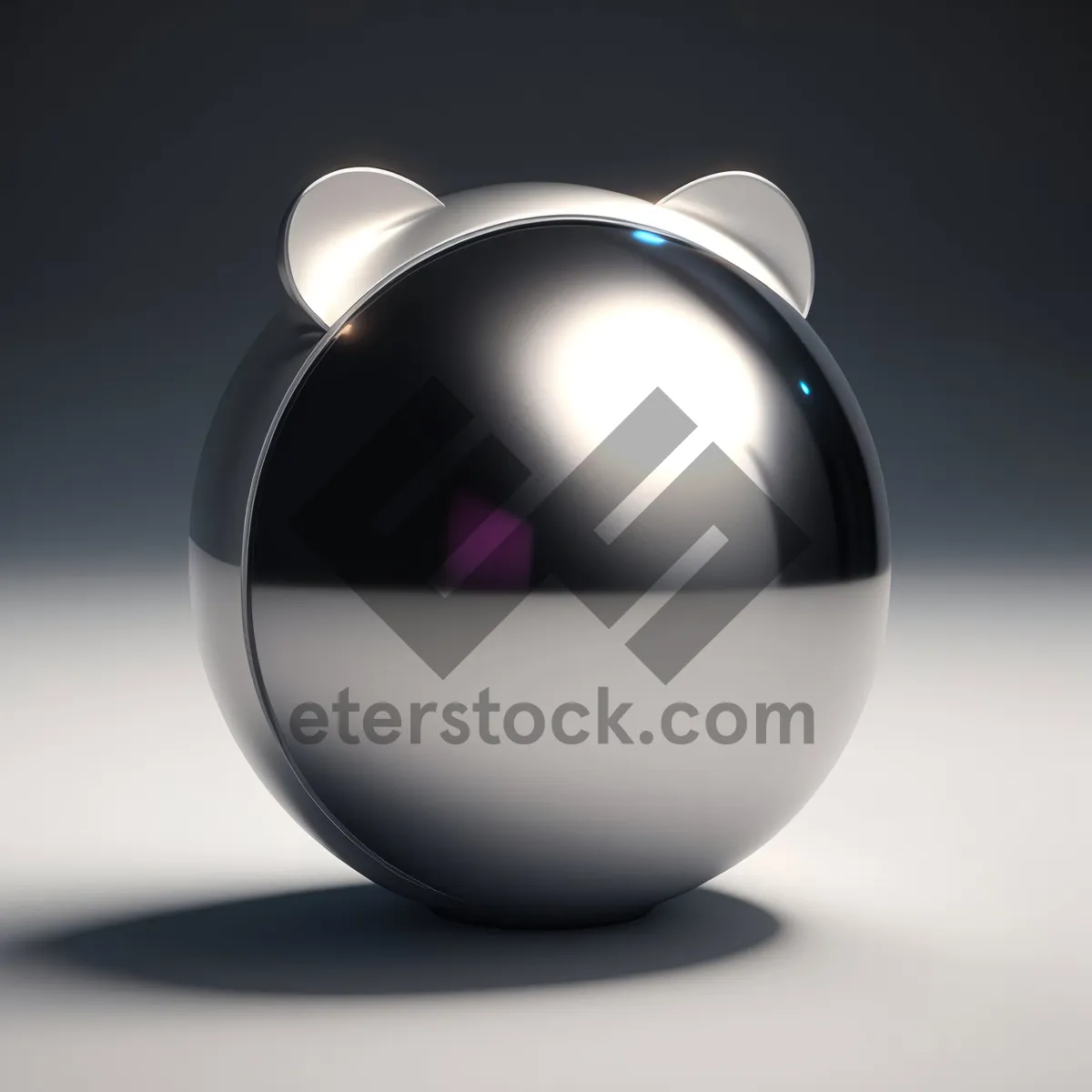 Picture of Glossy Orange Sphere Icon with Shadows
