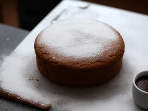 Sweet chocolate pastry with creamy filling.