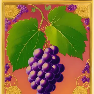 Colorful Grape Mosaic Design - Vibrant Pattern for Walls