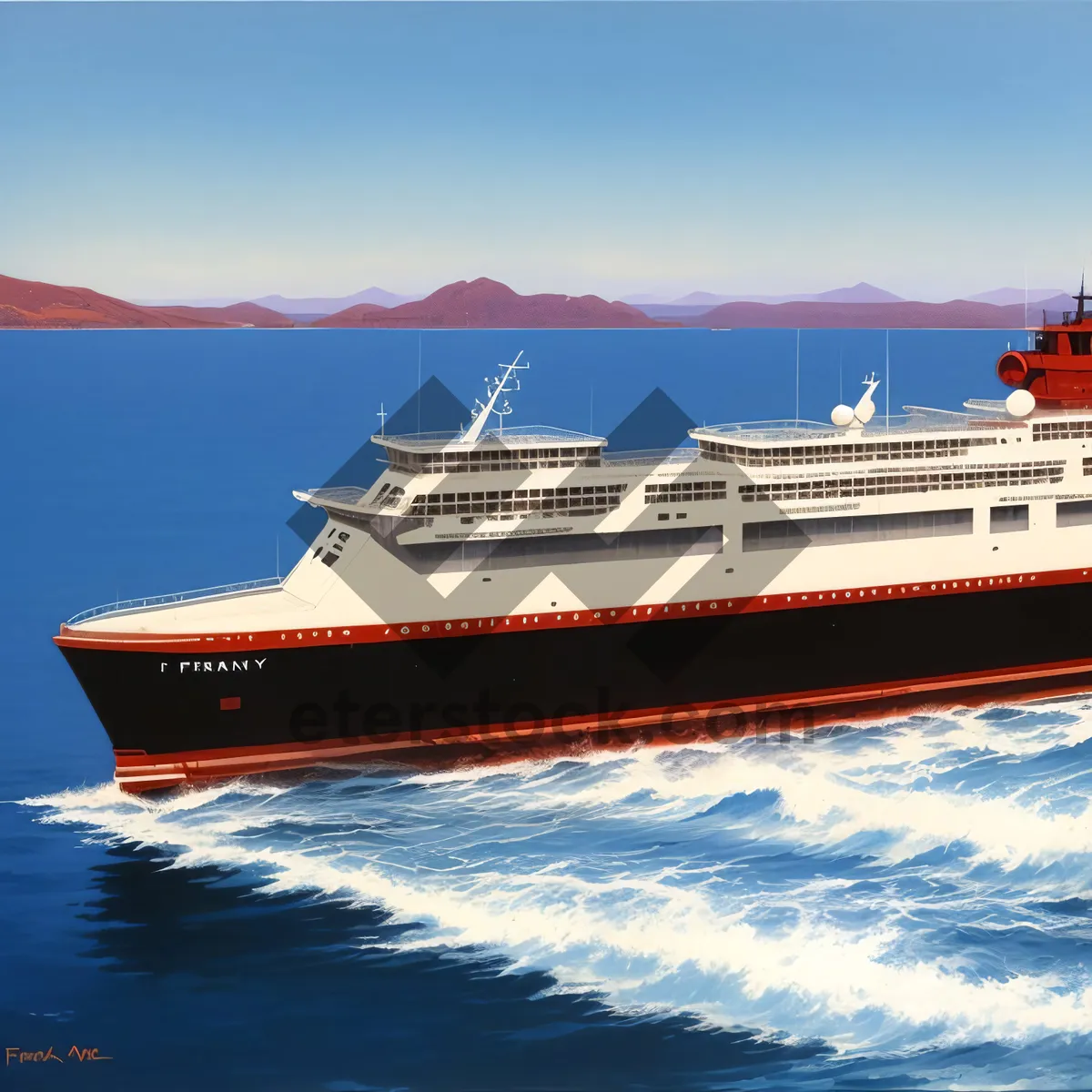 Picture of Sailing through the Ocean, a Majestic Cruise Liner