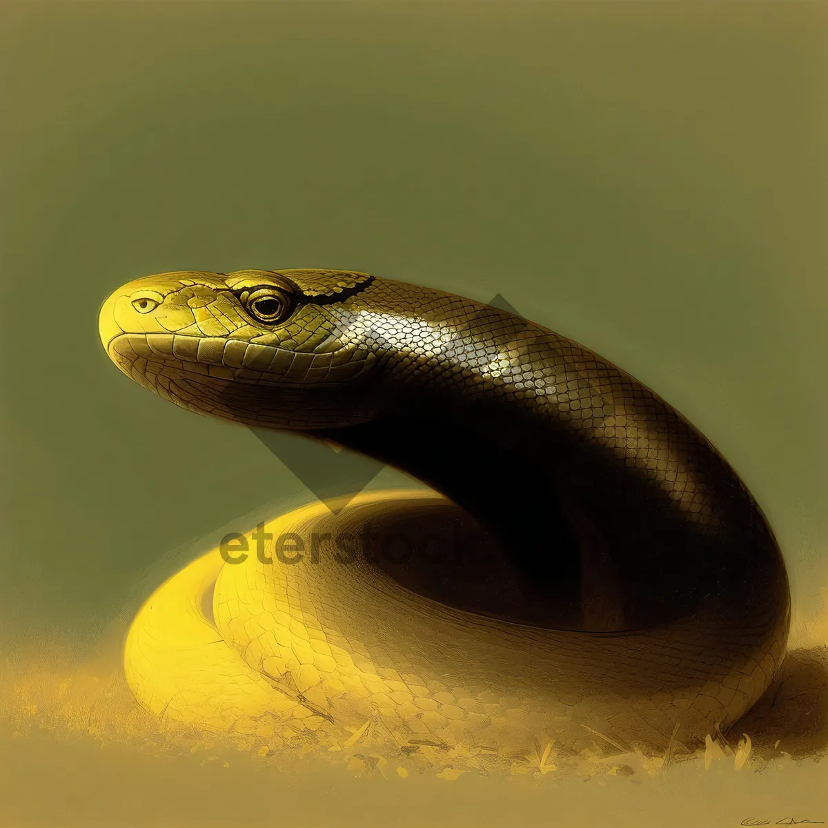 Picture of Wild Viper in the Dark