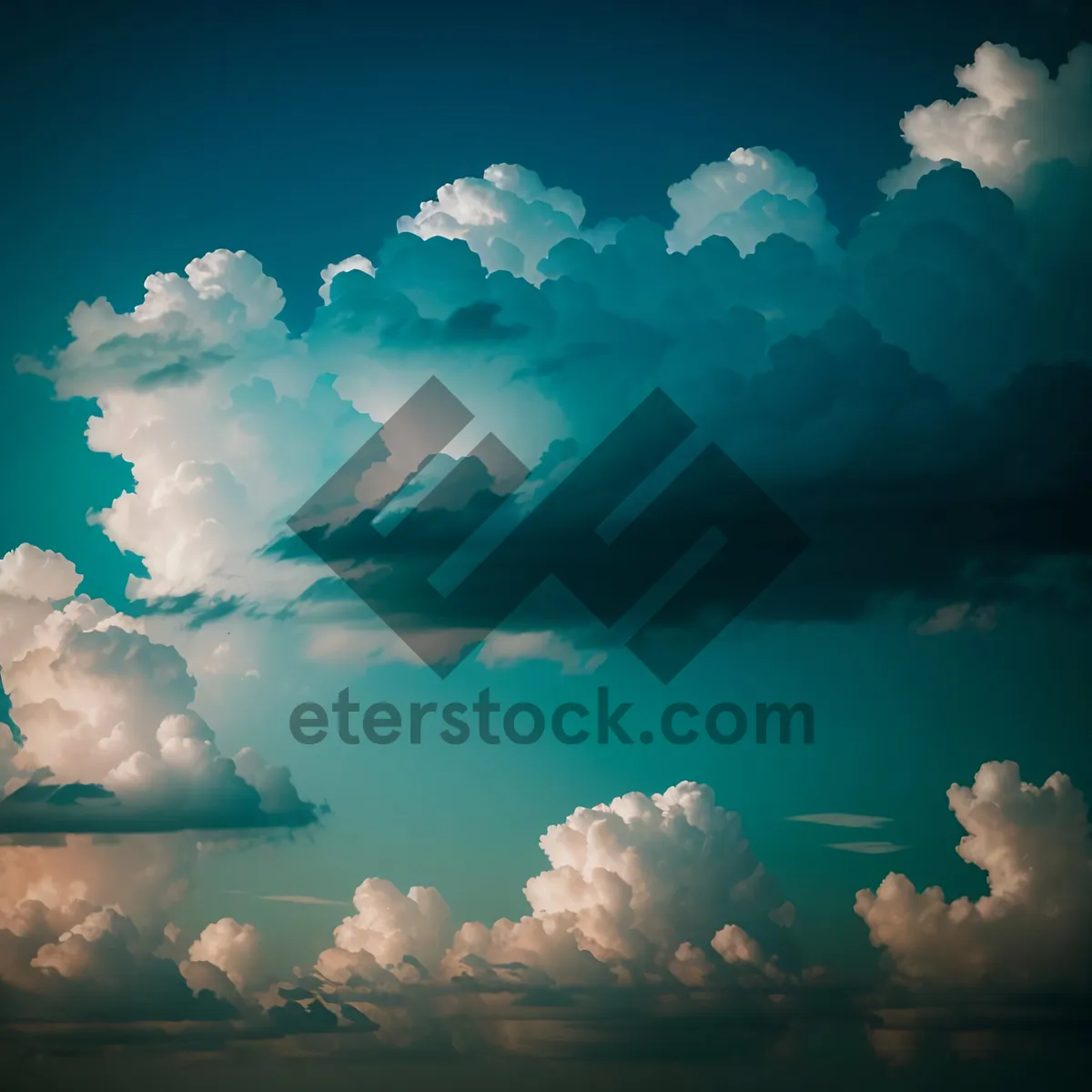 Picture of Global Sky Atlas: Summer Cloudscape with Vibrant Sunlight