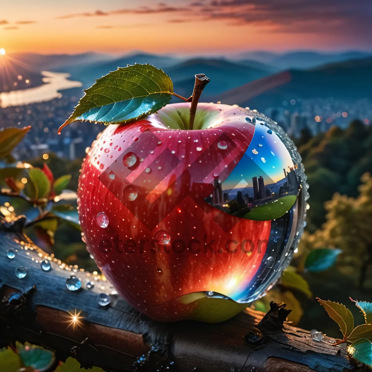 Picture of Organic Red Delicious Apple, Sweet and Juicy fruit