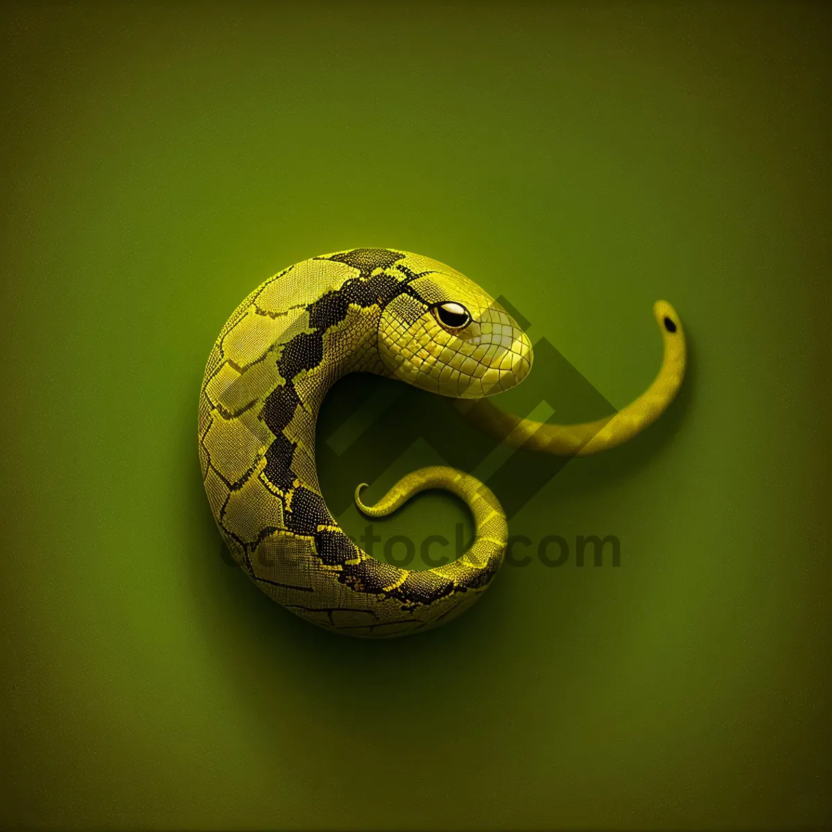 Picture of Wild Sea Snake at Night with Scales