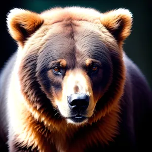 Adorable Brown Bear: Majestic Canine Predator