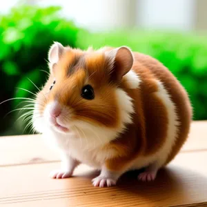 Cuddly Critter Cutie: Fluffy Hamster with Furry Whiskers