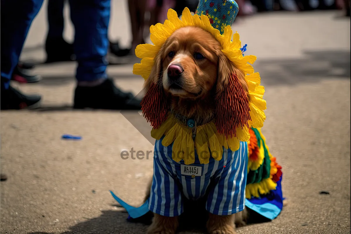 Picture of Adorable Cocker Spaniel Puppy Portrait - Golden Friend