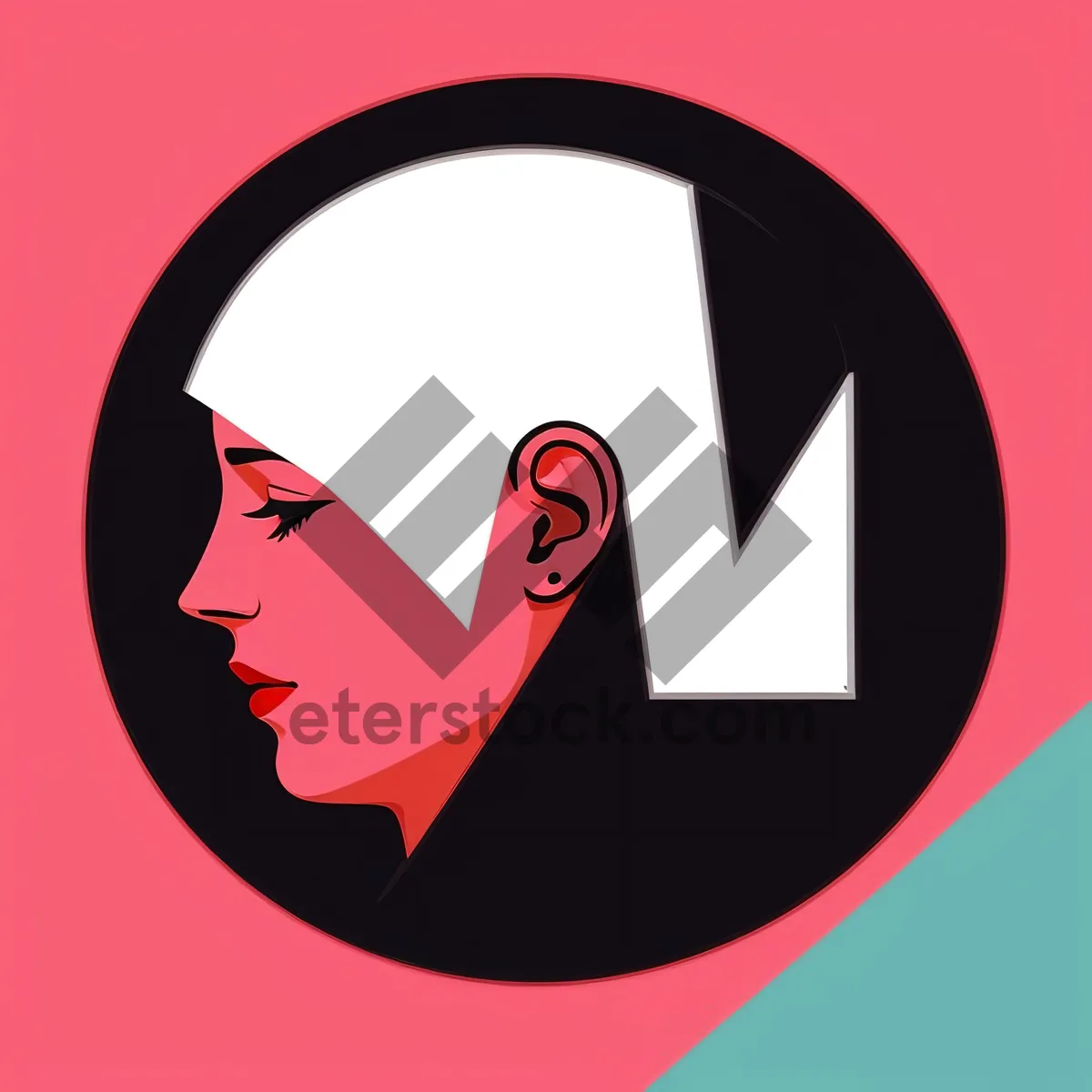 Picture of Round Silhouette Graphic Icon