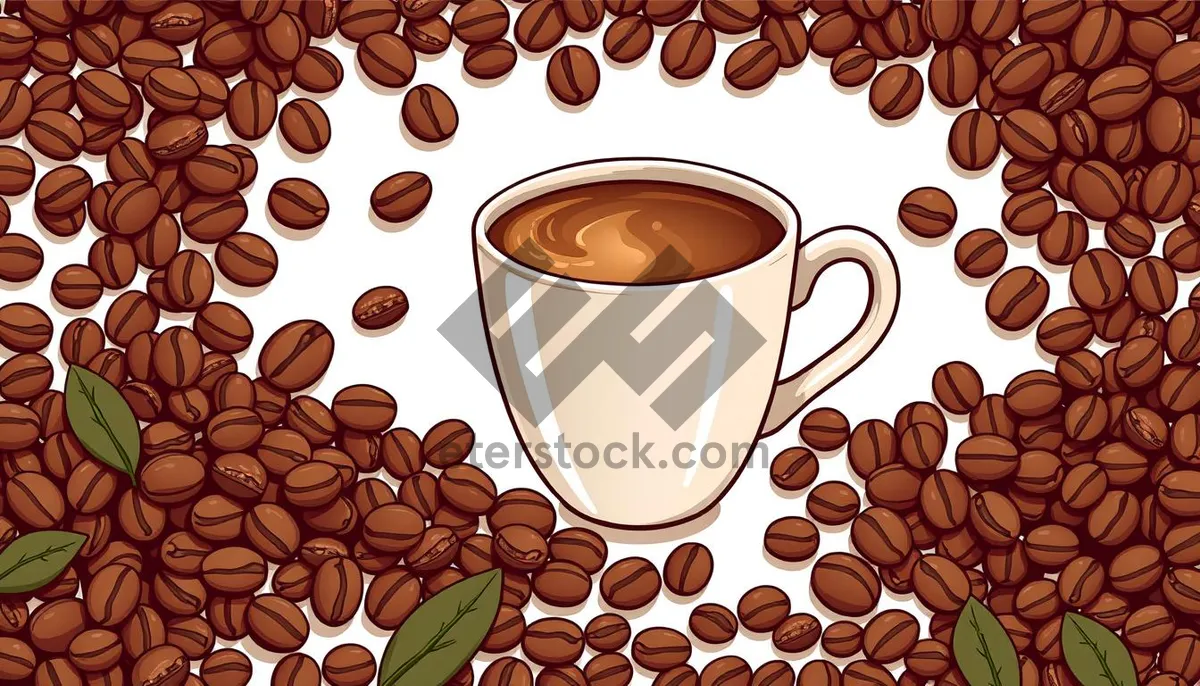 Picture of Morning Espresso in Brown Cup with Saucer