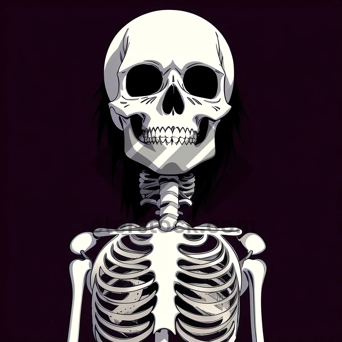 Picture of Spooky Pirate Skull Sculpture: A Bone-chilling Black Art Masterpiece
